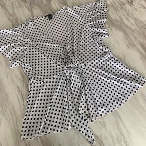 Dots plus size top